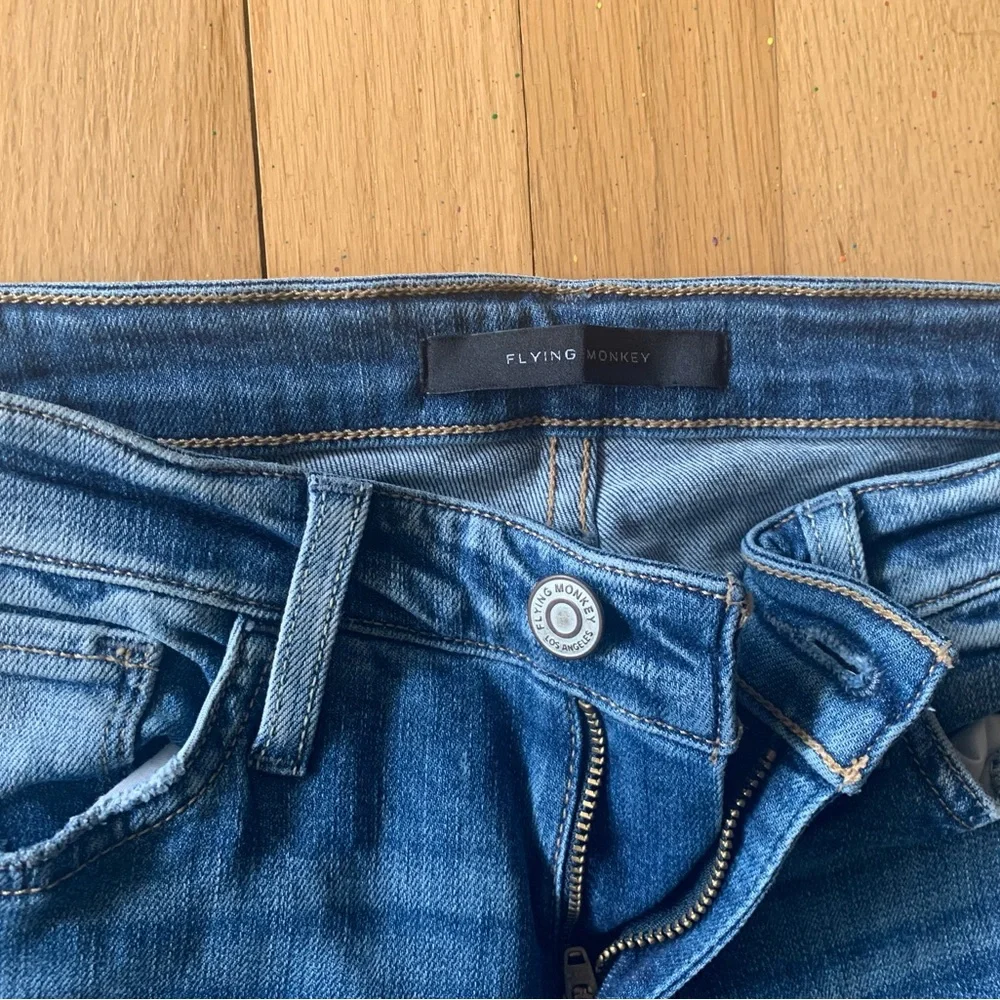 Flying Monkey Flared Blue Jeans - Picture 6 of 7